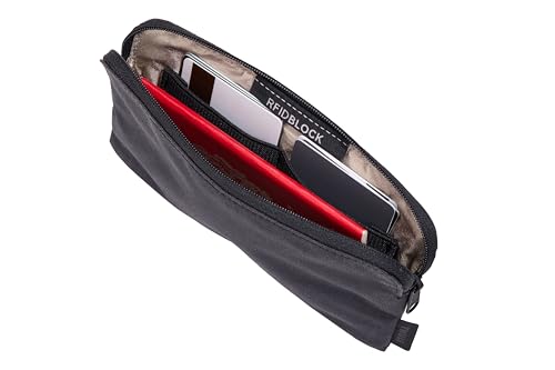 Thule Aion Travel Organizer - 2-in-1 pouch includes travel wallet and electronics bag - RFID blocking zipper pouch - Internal pockets to stay organized - 100% recycled waxed PFC-free fabric
