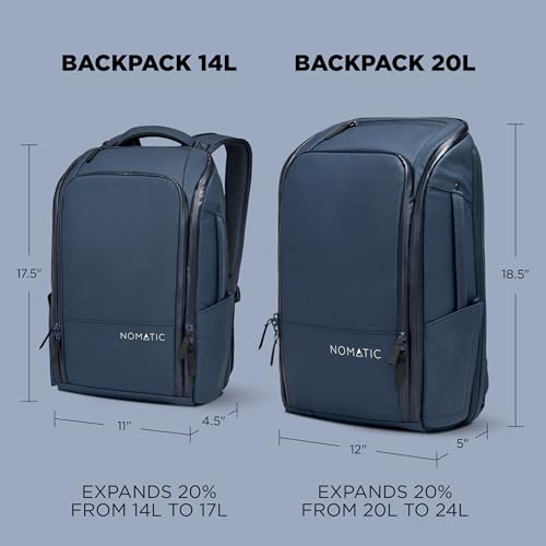 NOMATIC Backpack- Travel Carry On Backpack - Laptop Bag 20L - Water Resistant Travel Backpack - Traveling Carry On Backpack for Women and Men- Business Backpack - Personal Item Bag