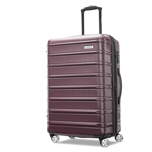 Samsonite Omni 2 Hardside 2 Piece Set - Includes Carry-On & Medium Checked Suitcases - 360° Dual Spinner Wheels - Integrated TSA Lock & Expansion - Amazon Exclusive - Nature Merlot