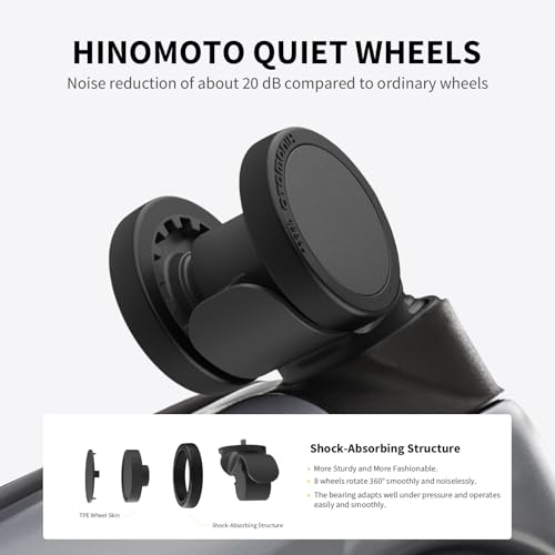 OIWAS Carry On Luggage with Cup Holder, Top Opening Carry On Suitcase with USB Port, Phone Holder, One-Click Brake, Top Lid Opening Hardside Luggage for Travel, Business Trip, Black