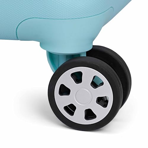 Traveler's Choice Pagosa Hardshell Expandable Luggage with Spinner Wheels, Baby Blue, 26-Inch Medium