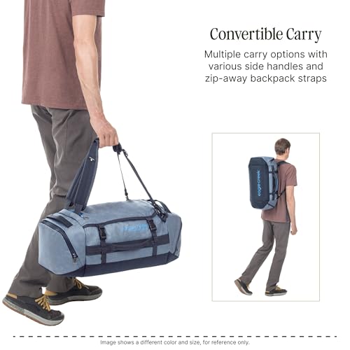 Eagle Creek Cargo Hauler Duffel Bag - Carry-On Duffel Bag for Travel - Easy Access Compartments - Lockable Zipper Opening - Water Resistant - Charcoal - 60L