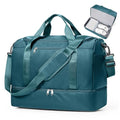 Travel Duffel Bag for Women, Carry-on Overnight Weekender Bags with Wet Pocket, For Spirit Airlines 18x14x8 Personal Item Bag,Small,Peacock Blue