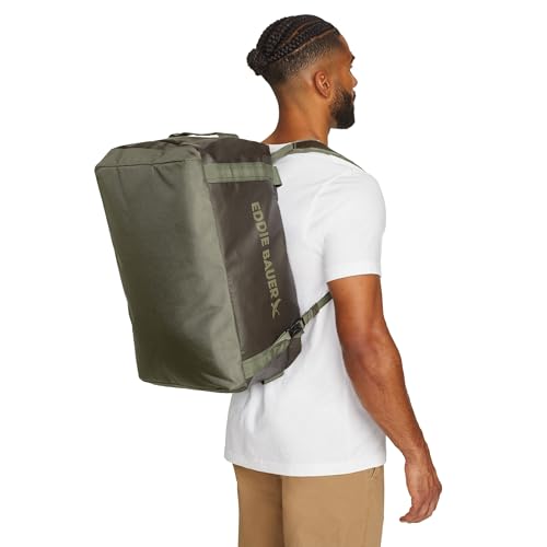Eddie Bauer Maximus Convertible Duffel Bag | 40L | Travel | Outdoor Gear | Convertible Backpack | Weather-Resistant | Durable | Rugged - Spruce