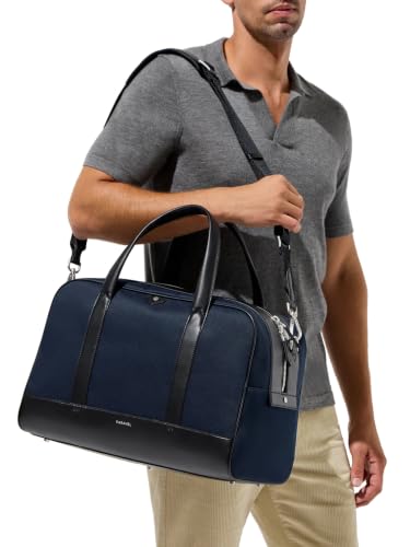 Paravel Rove Weekender Bag, Midnight Blue, Polyester, EcoCraft Twill, 17x11x9 inches