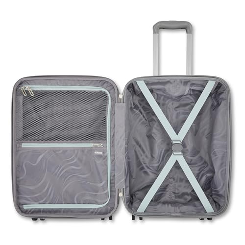 American Tourister Moonlight II Hardside Expandable Luggage with Spinner Wheels, Poppy Pattern, Carry-On 20-Inch