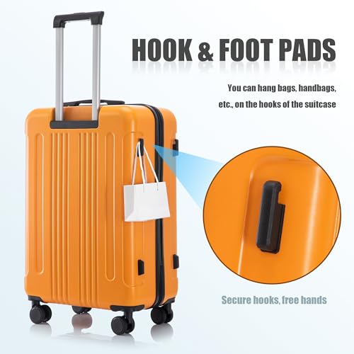 Merax 3 pcs/set in ABS Spinner Wheel Luggage Set, Carry on Suitcase