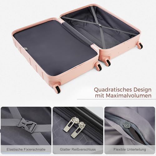 Luggage 3 set ABS Hardside Luggage Sets Spinner Wheel Suitcase