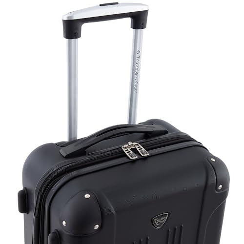 Travelers Club Chicago Hardside Expandable Spinner Luggage, Black, 22" Carry-On