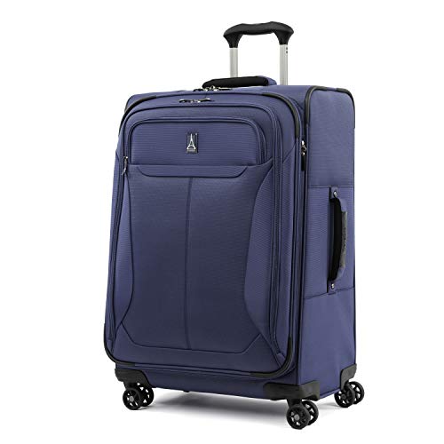 Travelpro Tourlite Softside 2-Piece Set, Expandable Luggage, 4 Spinner Wheels, Lightweight Suitcase, 21" Carry-On, 25" Checked Medium, Blue
