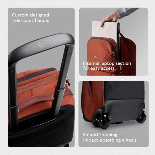 Bellroy Lite Carry-On (38L lightweight luggage, with built-in packing cubes and a compressible shell) - Ash