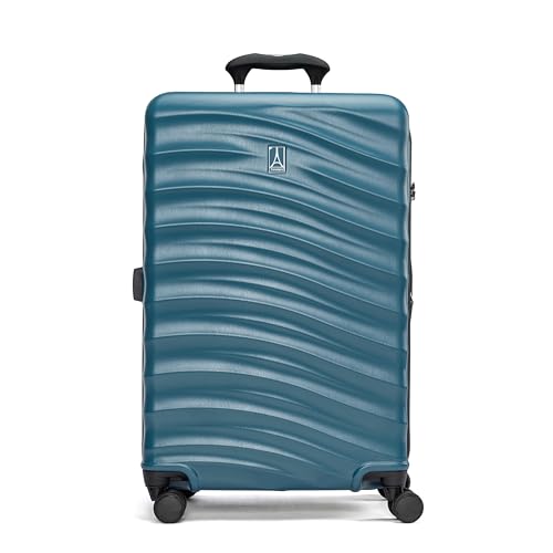 Travelpro Maxlite Air V2 Hardside Expandable Checked Luggage, 8 Spinner Wheels, Lightweight Hard Shell Suitcase, TSA lock, Teal, Checked Medium 25-Inch