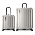 Traveler's Choice Art of Travel Hardside Expandable Luggage with Spinner Wheels, Silver
