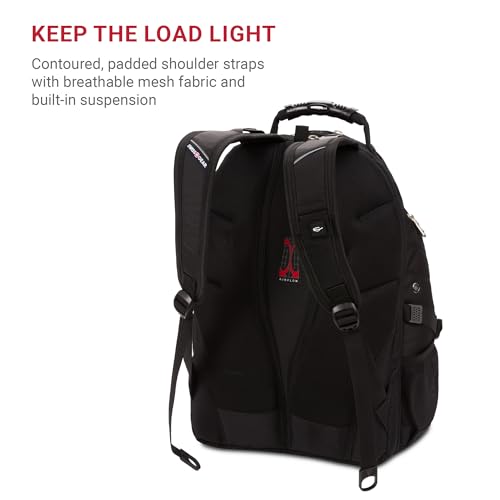 SWISSGEAR 1900 ScanSmart TSA Laptop Backpack Fits 17 Inch Laptop with RFID Protection and Tablet Pocket, Black, 19-Inch