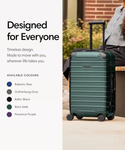 Solgaard Check-In Original Suitcase - Hardside 24.8" Travel Luggage (Jade)