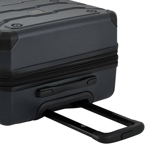 Wrangler ATG Trailway Expandable Hardside Luggage, Jet Black, 22" Carry-On