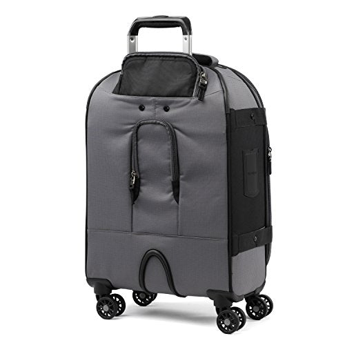 Travelpro Bold Softside Expandable Carry on Spinner Luggage, Carry on 21-Inch, Grey/Black