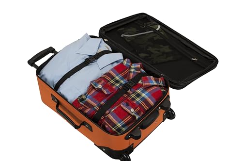 Rockland Pasadena Expandable Spinner Carry-on 19", Orange