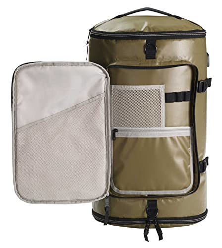 Harley-Davidson Water-Resistant Travel Hybrid Duffel Bag/Backpack - Khaki