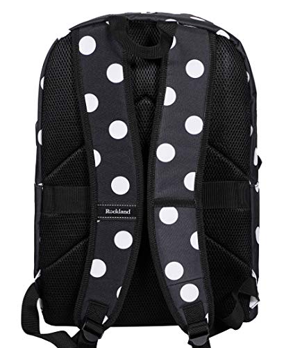 Rockland Classic Laptop Backpack, Black Dot