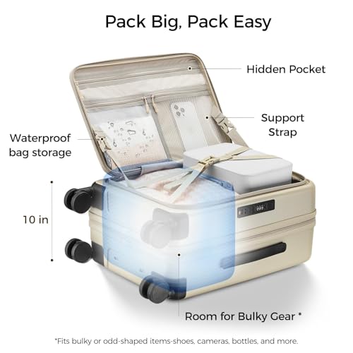 cllson Carry on Luggage Expandable Travel Luggage Top Opening Suitcase with TSA Lock and Usb Built in,Lightweight Rolling Suitcases with Spinner Wheels,PC Hard Shell SuitcasesFathers Day Gift for Dad