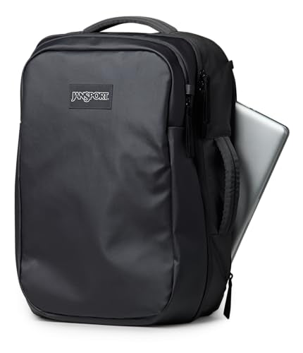 JanSport Good Latitude Travel Pack 40L – Large Carry On Backpack – Anti-Theft Zippers & 16 Inch Laptop Sleeve – Weekender Bag for Travel, Smokey Grit