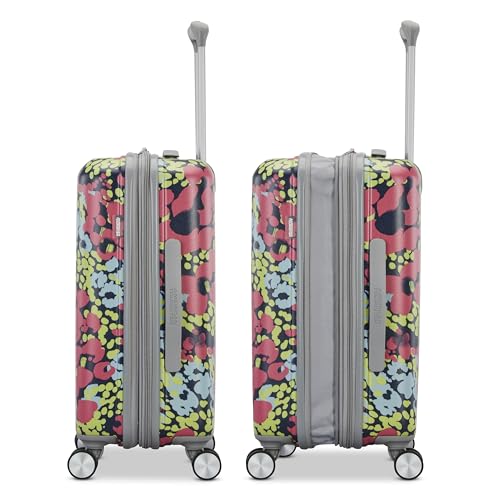 American Tourister Moonlight II Hardside Expandable Luggage with Spinner Wheels, Poppy Pattern, 2-Piece Set (20/28)