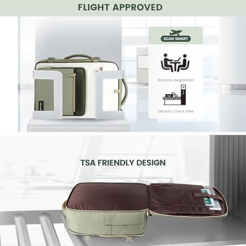 LOVEVOOK Travel Backpack For Women,40L Carry On Backpack Flight Approved,TSA Personal Item Travel Bag Fits 17 Inch Laptop,Business Weekender Overnight Daypack with Back Pad and Chest Buckle,Cubes