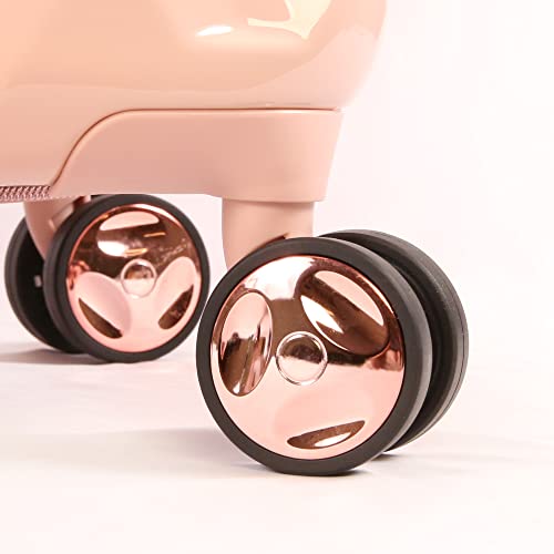 BEBE Women's Luggage Hardside Spinner, Rose Gold, Check-in 29''