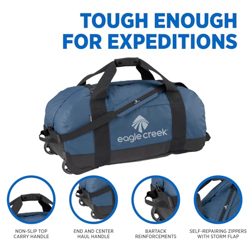 Eagle Creek No Matter What Rolling Duffle Bag, Slate Blue