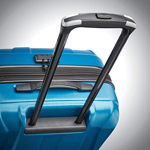 Samsonite Centric 2 Hardside Expandable Luggage with Spinner Wheels, Caribbean Blue, Checked-Medium 24-Inch