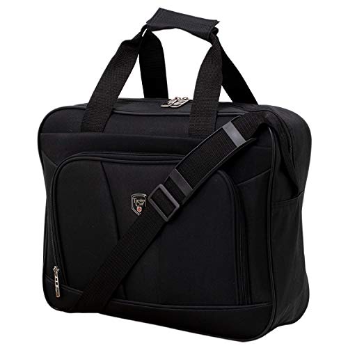 Travelers Club 3 Piece Bowman Luggage Set, Black Carry