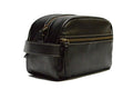 Timberland Men's Rugged Wash Leather Travel Kit, Black