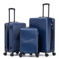 Rosamo Luggage Sets 3 Piece, ABS Suitcase Set (20/24/28), Hardside luggage with Spinner Wheels, Travel Luggage,14x8x9 Airline Approved Carry on, Lightweight Luggage with High-Security Lock