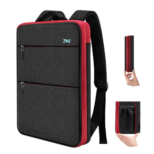 ZINZ Slim & Expandable Laptop Backpack 15 15.6 16 Inch Case, Water Resistant Travel Backpack Compatible with MacBook Pro/Neo 16" 15", Dell XPS 15 16 and Most 15" 15.6" 16" Notebooks，B01RD01