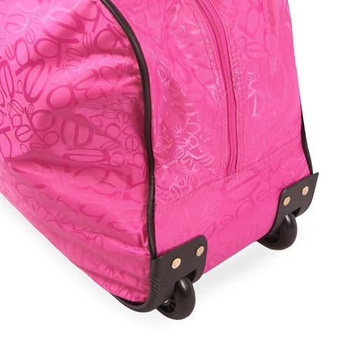BEBE Marlene 22" Rolling Duffel, Bebe Tossed Fuchsia