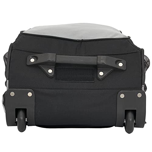 Wrangler Travel Duffel or Backpack Dobson Set, Charcoal, 19" Rolling Backpack