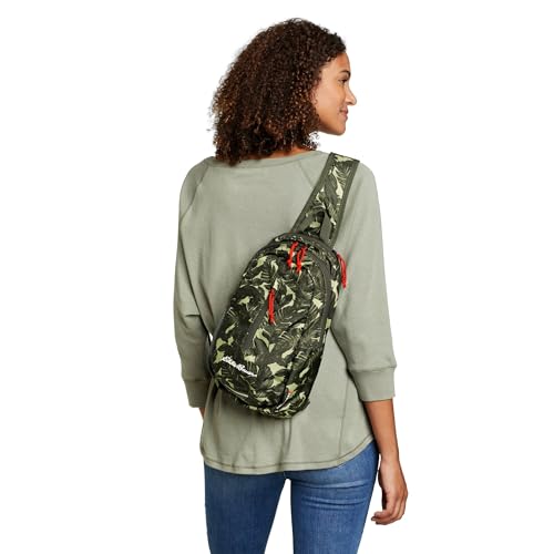 Eddie Bauer Stowaway Packable Sling Bag | Travel | Outdoor | Lightweight | Compact | Ripstop Nylon, Port Red-10L