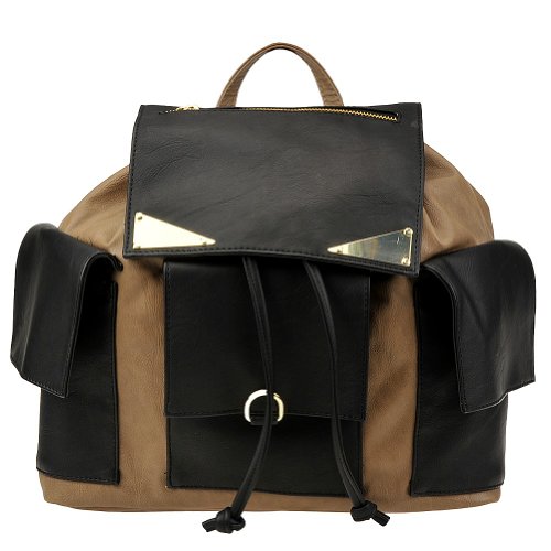 Steve Madden Blaguna Backpack,Black/Taupe,One Size