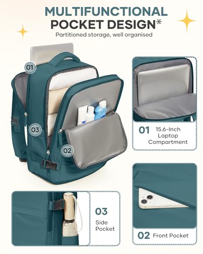coofay Travel Backpack For Women Men Airline Approved Carry On Backpack Flight Approved Waterproof Sports Luggage Backpack Casual Daypack Small Hiking Backpack