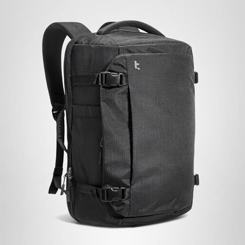 tomtoc Travel Backpack 28L, TSA Friendly Flight Approved Carry-on Luggage, Personal Item Travel Bag, Water-resistant Lightweight Business Rucksack, Durable Bag Fits 16 Inch Laptop