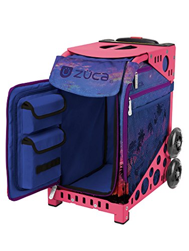 ZUCA "Island Life Sport Insert Bag, Pink Frame with Flashing Wheels