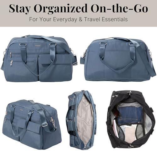 Baggallini Modern Everywhere Travel Duffel - Lightweight 19x12 Inch Overnight Travel Weekender Bag