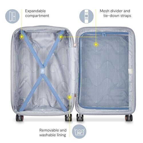 DELSEY PARIS Cruise 3.0 Hardside Expandable Luggage with Spinner Wheels, Graphite, 2 Piece Set (20/28)