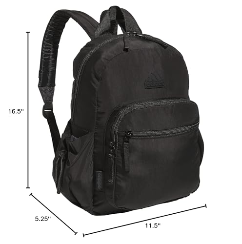 adidas Weekender Backpack – Small Lightweight Everyday Bag, 19L, Black/1, OSFA