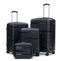 Rosamo 4 Piece PP Hardside Expandable Luggage Set - Lightweight 29/25/21/16 Inch Spinner Suitcase with TSA Lock & Telescoping Handle, Durable Travel Luggage