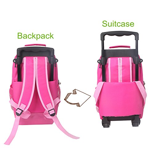 yodo Zoo 3-Way Kids Suitcase Luggage or Toddler Rolling Backpack with wheels,Small Owl