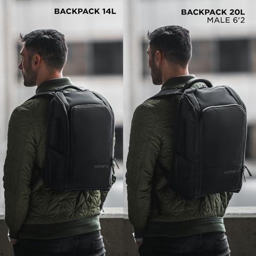 NOMATIC 20L Backpack - Work Backpack for Men and Woman - Everyday Pack - Water Resistant - 16" Laptop Sleeve - Professional Daypack For Mens - Expandable Travel Pack