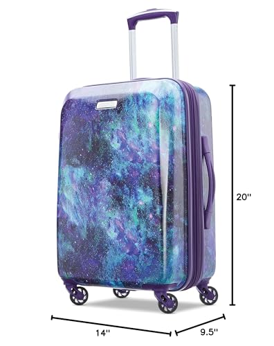 American Tourister Moonlight Hardside Expandable Luggage with Spinner Wheels, Cosmos, Carry-On 21-Inch