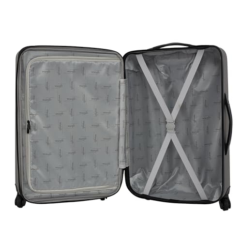 Wrangler Quest Luggage Set, Granite Gray, 3 Piece Set (30"/26"/22")